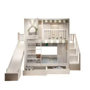 سرير أطفال دورين مريح – تصميم آمن بزاوية ناعمة – خشب متين وسلال تخزين – مثالي للمساحات الصغيرة 6 | سرير أطفال دورين مريح – تصميم آمن بزاوية ناعمة – خشب متين وسلال تخزين – مثالي للمساحات الصغيرة