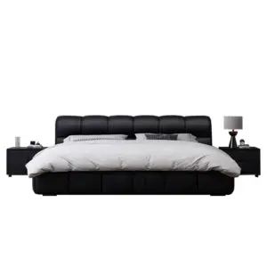 | سرير نوم من جلد بتصميم ايطالي