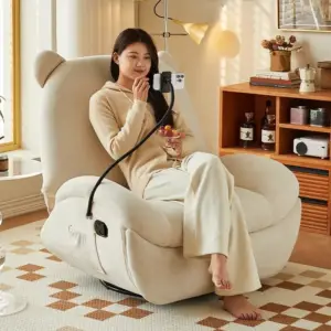 كرسي استرخاء مع مسند بتصميم قطة 