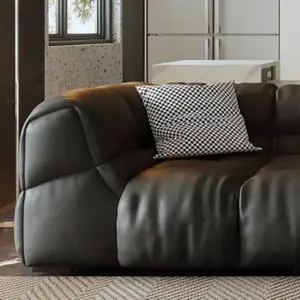 | كنب صاله جلد بتصميم مودرن