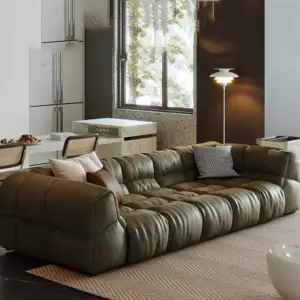 | كنب صاله جلد بتصميم مودرن