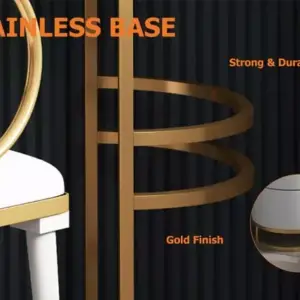 | طاولة تزيين مع مرأة وكرسي مودرن