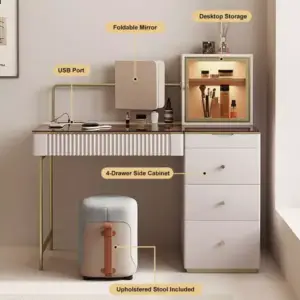 | طاولة تزيين مع مرآة مودرن