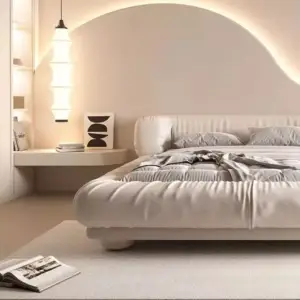 سرير مودرن تصميم حواف مغلقة