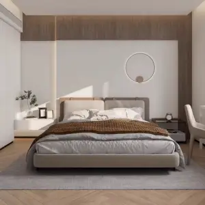 سرير بتصميم ظهر مريح و فخم