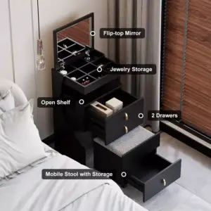 | طاولة تزيين بتصميم متداخل