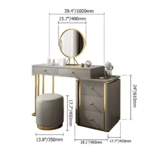| طاولة تسريحة مع كرسي و مرأة