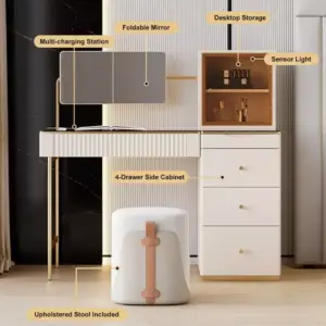 | طاولة تسريحة متعددة المزايا