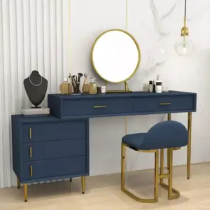 | طاولة تسريحة مع كرسي ومرأة