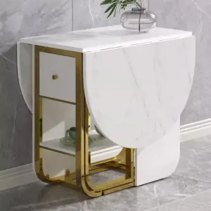 | طاولة طعام رخام قابلة للطي