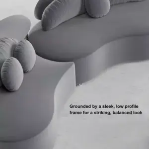 | كنب مودرن بتصميم عصري بمقاعد منحنية