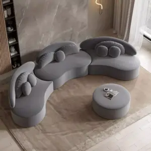 | كنب مودرن بتصميم عصري بمقاعد منحنية