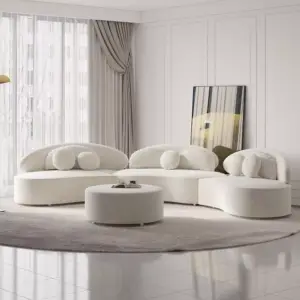 | كنب مودرن بتصميم عصري بمقاعد منحنية