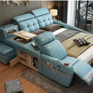 سرير مع كرسي وخزانات متعددة 5 سرير مع كرسي وخزانات متعددة