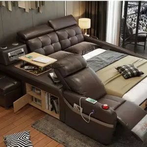 سرير مع كرسي وخزانات متعددة 6 سرير مع كرسي وخزانات متعددة