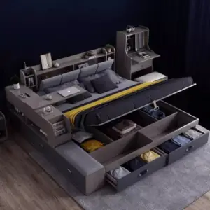 سرير بوحدات داخلية و جانبية