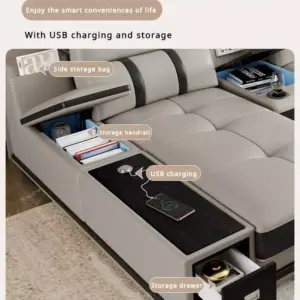 | كنبة زاوية مودرن بمميزات متعددة