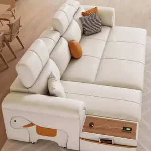 | كنب زاوية متعدد المزايا فحم