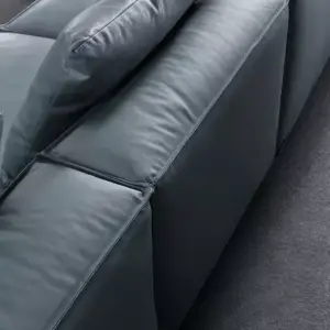 | كنب زاوية مودرن من جلد لغرفة المعيشة