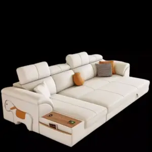 | كنب زاوية متعدد المزايا فحم