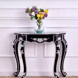 طاولة كونسول خشب بتصميم كلاسيكي 1 طاولة كونسول خشب بتصميم كلاسيكي