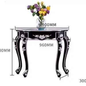 طاولة كونسول خشب بتصميم كلاسيكي 3 طاولة كونسول خشب بتصميم كلاسيكي