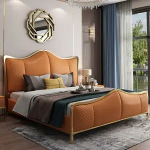 سرير غرفة نوم مميز مع طاولات جانبية 6 سرير غرفة نوم مميز مع طاولات جانبية