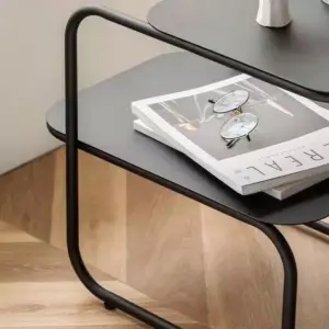 | طاولة خدمة جانبية مصممة من رفين مودرن