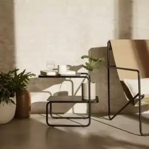 | طاولة خدمة جانبية مصممة من رفين مودرن