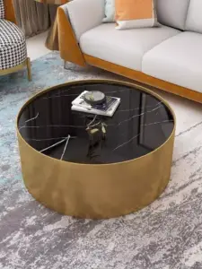 طاولة قهوة دائرية مودرن بتصميم ايطالى