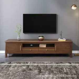 طاولة تلفاز من الخشب الفاخر تصميم ايطالى