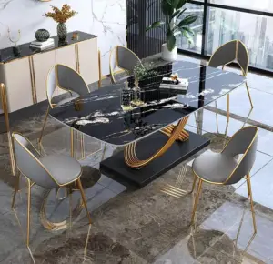 طاولة طعام رخام مع كراسي شيك 7 طاولة طعام رخام مع كراسي شيك
