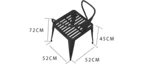 طقم جلسة خارجية بسيط
