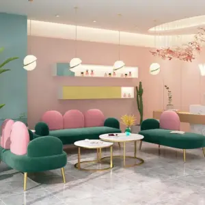 طقم كنب مودرن بتصميم سحابي مميز