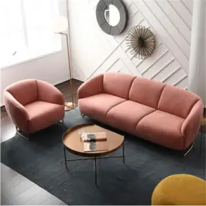 طقم جلوس فخم من كنب ثنائي و كرسي