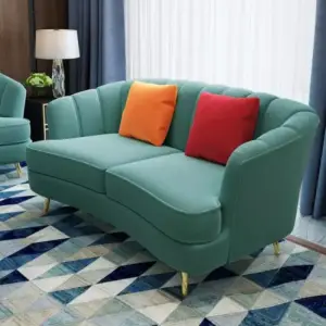 طقم كنب جلوس فاخر بتصميم بسيط وراقي