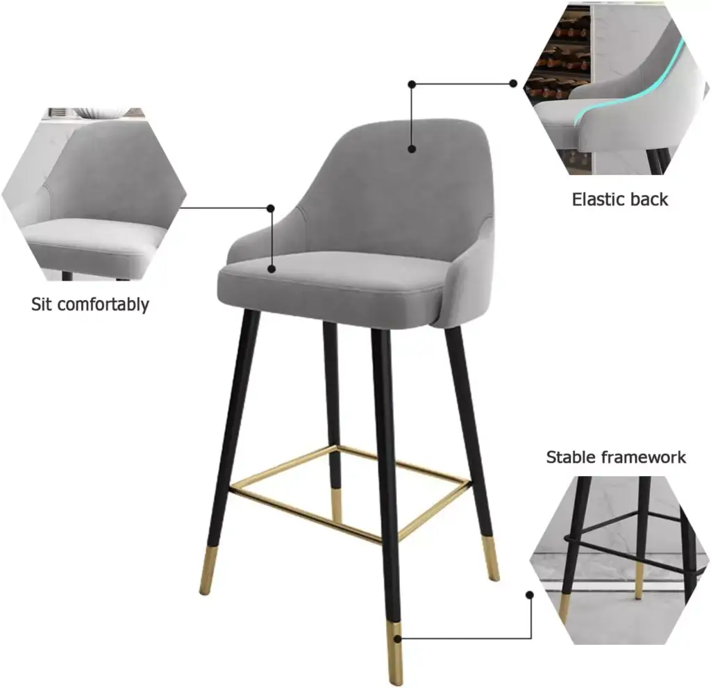 كرسي بار بذراعين مميز و فخم