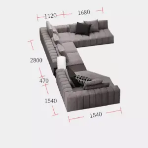 | كنبة زاوية بمزايا متعددة