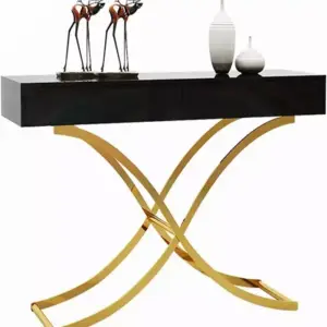 كونسول ايطالى شيك من الاستيل المذهب