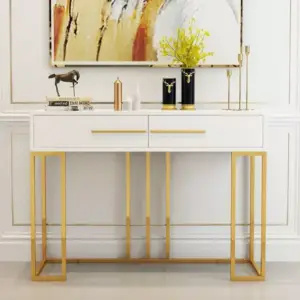 كونسول شيك من الاستيل المذهب 2 كونسول شيك من الاستيل المذهب