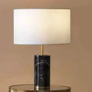 مصباح جانبي شيك من الرخام الاسود الاسبانى 