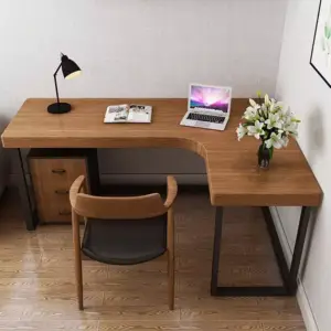 مكتب شيك حرف ال مع كرسي