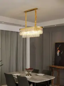 نجفة كريستال فاخر وستيل مذهب فخم