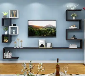 أرفف بتصميم هندسي جذاب 