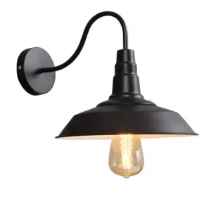 اضاءة جدارية اللون الاسود