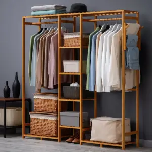 دولاب بارفف مع علاقه ملابس 4 دولاب-2