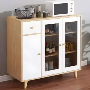 دولاب تخزين بتصميم مميز – واجهة فاخرة وأرفف داخلية متعددة – مثالي لغرف الطعام والبوفيه – تشطيب عصري 2 دولاب-تخزين1