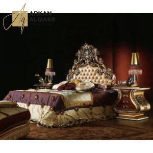 سرير نوم على الطراز ملكي حديث