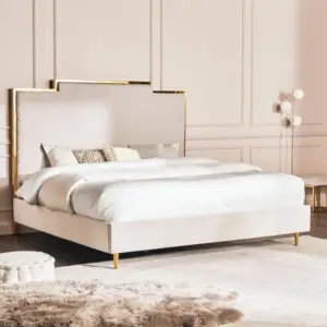 سرير بسيط بتصميم مودرن فخم