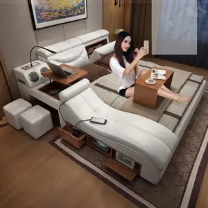 سرير نوم مودرن متعدد الوظائف 7 سرير نوم مودرن متعدد الوظائف